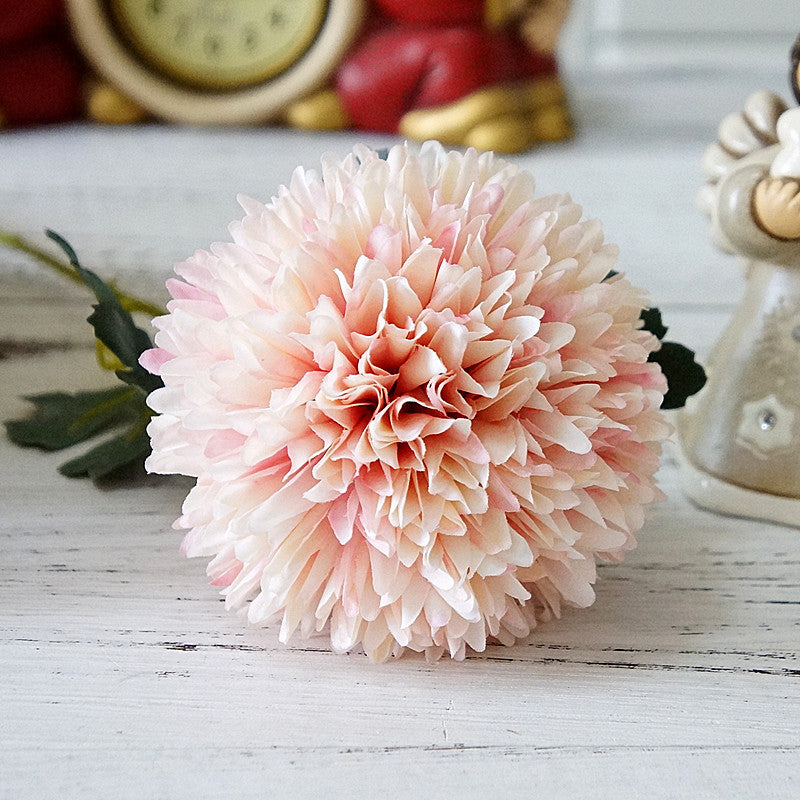 Single Stem Dreamy Dandelion Thistle Flower – Realistic Faux Flower for Home Decor, Wedding Celebrations, and Photography Styling