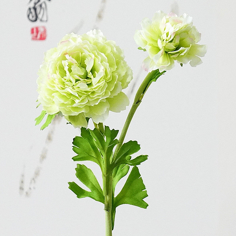 Realistic Faux Floral Arrangement: Double-Headed Lotus with Lifelike Greenery - Perfect for Home Decor, Wedding Celebrations, and Photography Props