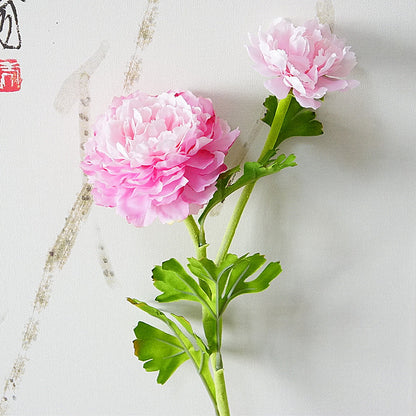 Realistic Faux Floral Arrangement: Double-Headed Lotus with Lifelike Greenery - Perfect for Home Decor, Wedding Celebrations, and Photography Props