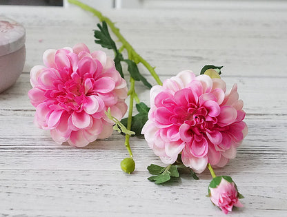 Realistic 3-Head Peony Silk Flowers for Elegant Home Decoration - Perfect for Weddings, Photography, and DIY Crafts