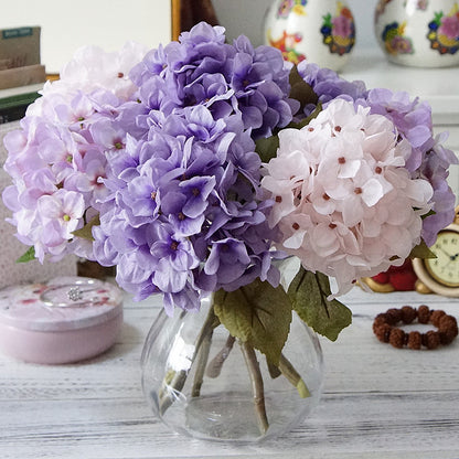 Realistic European Style Mini Hydrangea Floral Arrangement in Box - Perfect for Home Decor, Soft Furnishings, and Wedding Celebrations - Long-lasting Faux Flowers That Add Elegance to Any Occasion