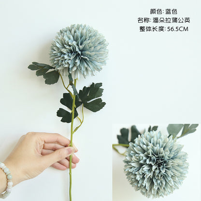 Realistic Faux Dandelion Flower Ball for Home Decor - Perfect for Weddings, Bouquets, Aisle Decorations, and Flower Walls - MW57890