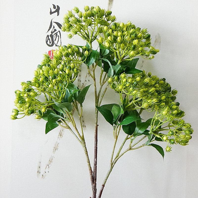 Realistic 27-Branch Jasmine Flower Arrangement - Lifelike Faux Floral Home Décor for Styling, Photography & Decoration