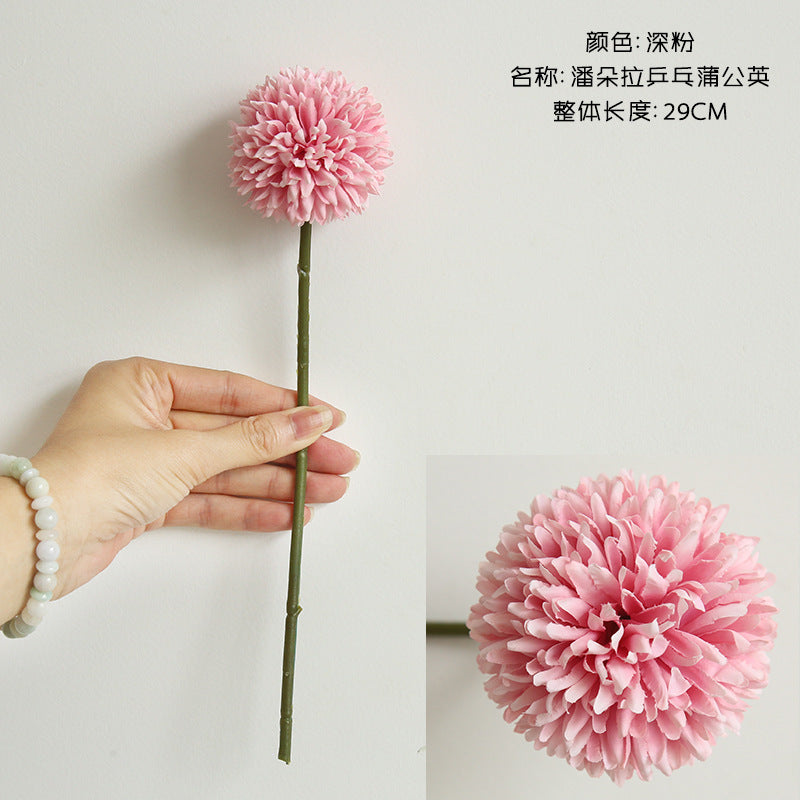 Beautiful Artificial Dandelion Flower - Single Stem Faux Floral Arrangement for Home Decor, Weddings, and Event Decor - Elegant Hand-Tied Bouquets and Aisle Decorations - Model MW57891