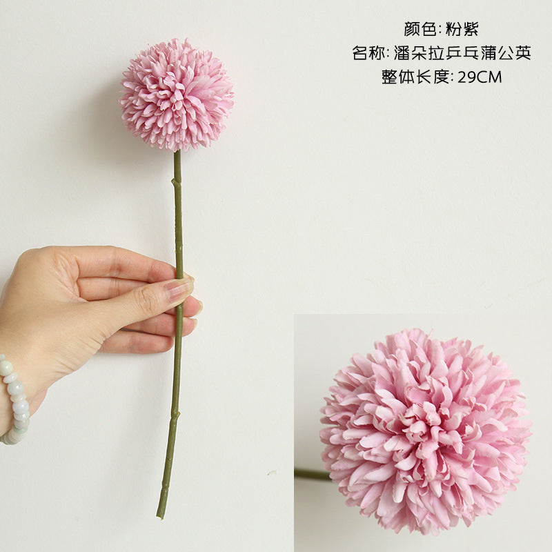 Beautiful Artificial Dandelion Flower - Single Stem Faux Floral Arrangement for Home Decor, Weddings, and Event Decor - Elegant Hand-Tied Bouquets and Aisle Decorations - Model MW57891