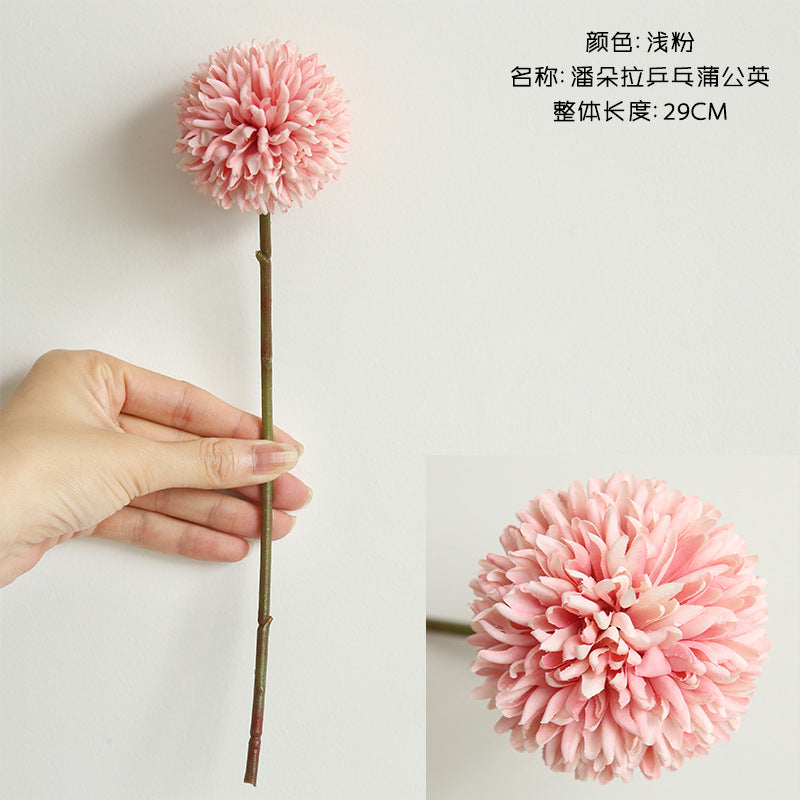 Beautiful Artificial Dandelion Flower - Single Stem Faux Floral Arrangement for Home Decor, Weddings, and Event Decor - Elegant Hand-Tied Bouquets and Aisle Decorations - Model MW57891