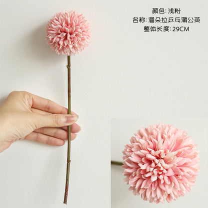 Beautiful Artificial Dandelion Flower - Single Stem Faux Floral Arrangement for Home Decor, Weddings, and Event Decor - Elegant Hand-Tied Bouquets and Aisle Decorations - Model MW57891