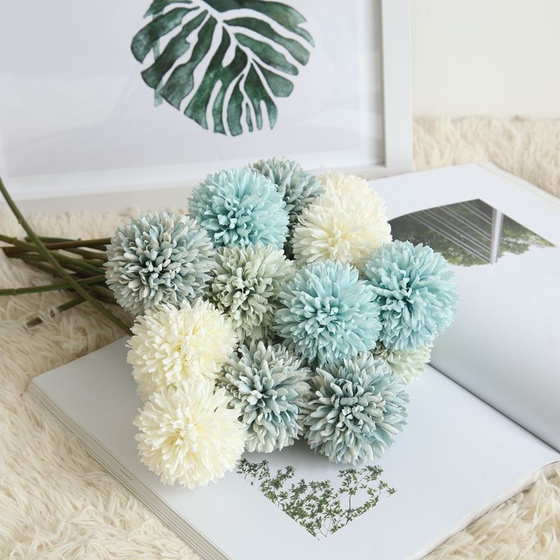 Beautiful Artificial Dandelion Flower - Single Stem Faux Floral Arrangement for Home Decor, Weddings, and Event Decor - Elegant Hand-Tied Bouquets and Aisle Decorations - Model MW57891