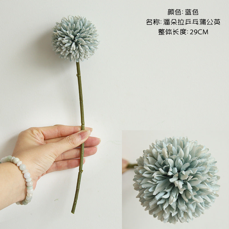 Beautiful Artificial Dandelion Flower - Single Stem Faux Floral Arrangement for Home Decor, Weddings, and Event Decor - Elegant Hand-Tied Bouquets and Aisle Decorations - Model MW57891