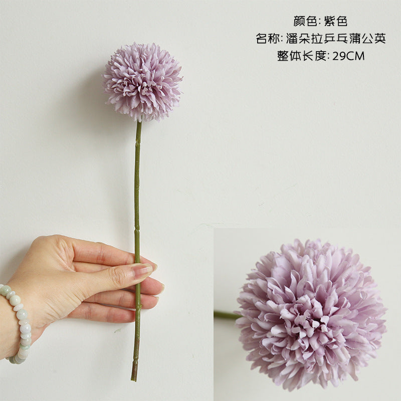 Beautiful Artificial Dandelion Flower - Single Stem Faux Floral Arrangement for Home Decor, Weddings, and Event Decor - Elegant Hand-Tied Bouquets and Aisle Decorations - Model MW57891