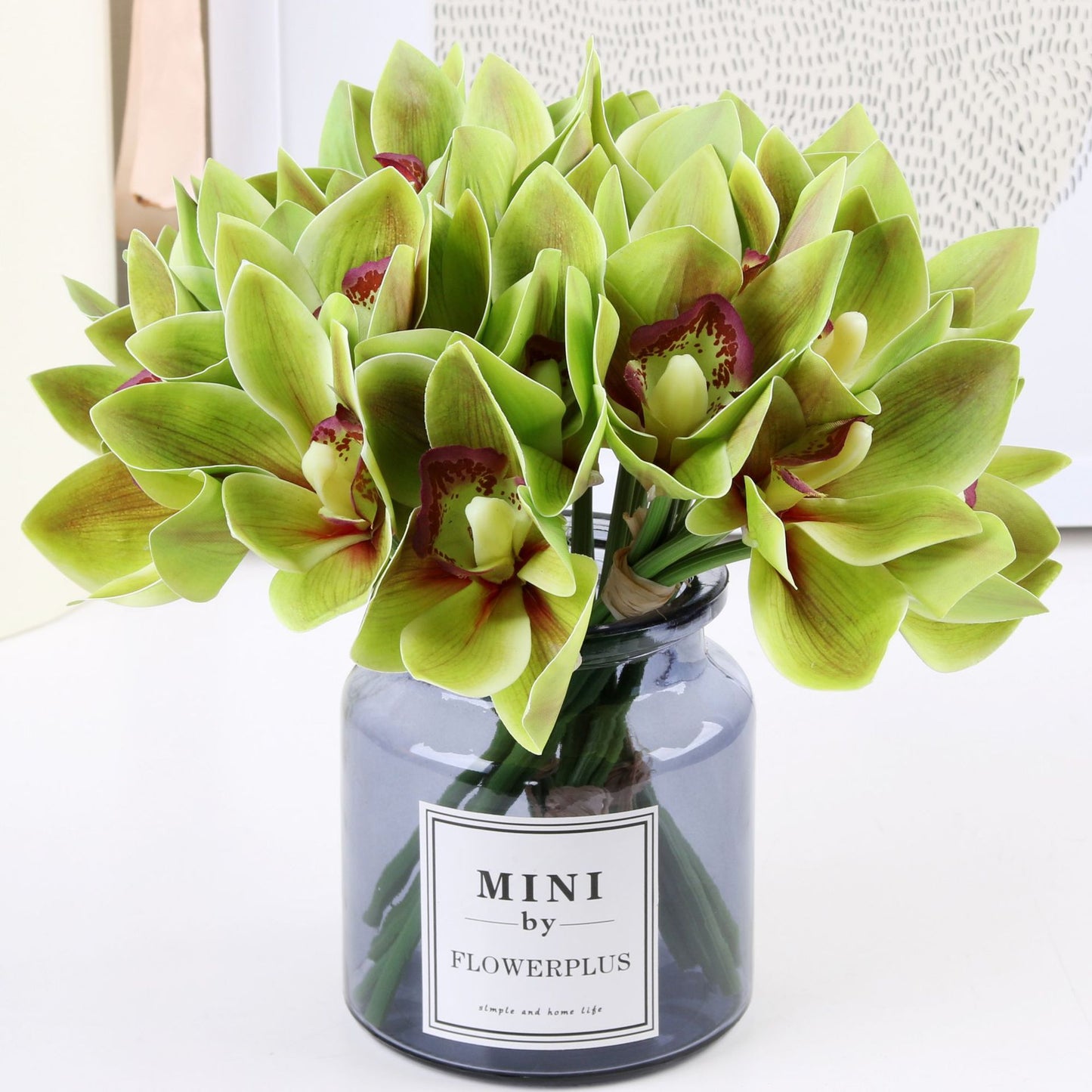 Realistic 3D Printed Orchid Flower Arrangement - Perfect for Hotel Display, Weddings, and Home Decor