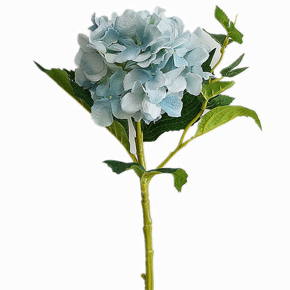 Single Stem California Hydrangea Faux Floral Decoration - Perfect for Home Decor, Weddings, and Special Occasions