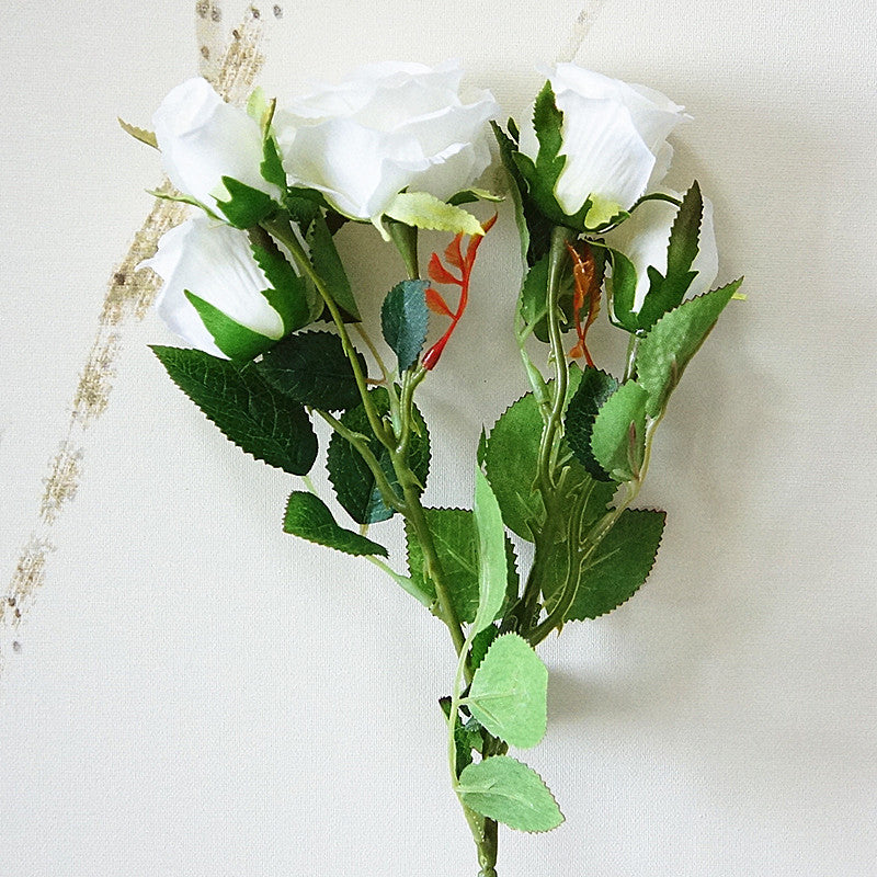 Realistic Multi-Head Diana Mini Rose Faux Flowers - Perfect for Home Decor, Wedding Celebrations, and Photography Props