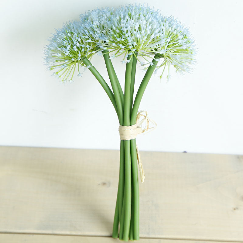 Vibrant Artificial Green Onion and Dandelion Faux Flowers - Perfect for Floral Arrangements, Home Decor, Photography Props, and Indoor Plant Displays