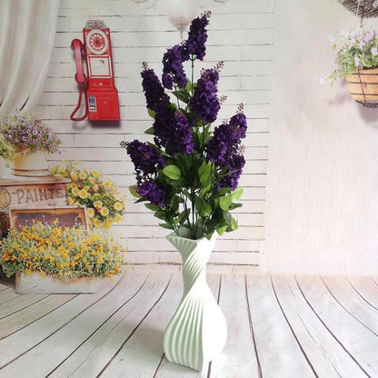 Vibrant Rustic Hyacinth Artificial Flower Arrangement - Stunning Silk Floral Decor for Indoor Home and Table Decoration - Perfect for Living Rooms, Weddings, and Special Occasions