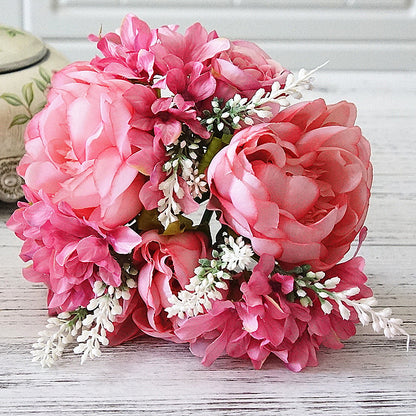 Chic Scandinavian-Inspired Peony Rose Artificial Silk Flowers - Stunning Home Decor, Wedding Centerpiece, and Photography Prop