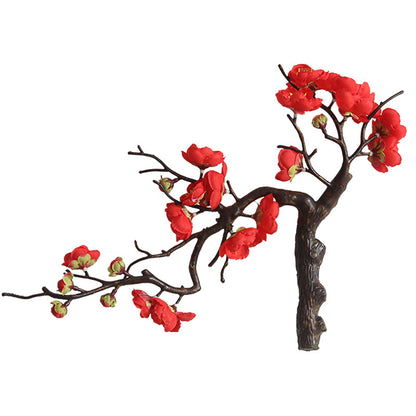 Realistic Plum Blossom Artificial Flowers for Home Decor, Wedding Bouquets, and Event Decoration - Beautifully Crafted Faux Floral Arrangements (Model MW36833)