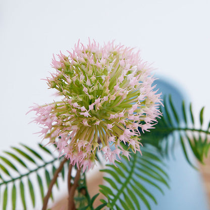 Single-Stem Faux Spiky Onion Plant - Lifelike Green Decor for Living Rooms and Home Interiors - Perfect for Enhancing Your Space with Zero Maintenance!