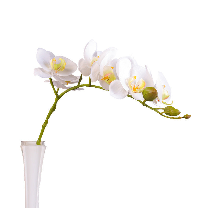 Realistic Miniature Touch Orchid - Moisture-Resistant Faux Flower for Home Decor, Perfect as Photography Prop and Stylish Decorative Accent