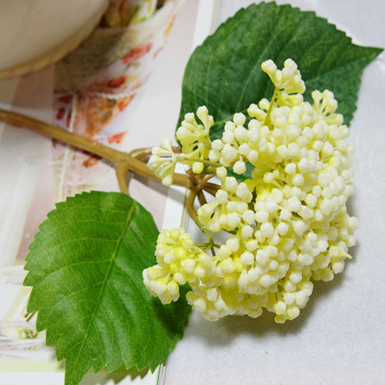 Soft Silicone Hydrangea Buds - Realistic Faux Floral Arrangements for Handmade Craft Projects