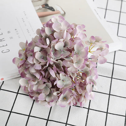 Elegant Faux Floral Wedding Home Decor - Stunning Artificial Hydrangea Bouquet with 11 Branches of Delicate Miniature Flowers for a Touch of Luxury