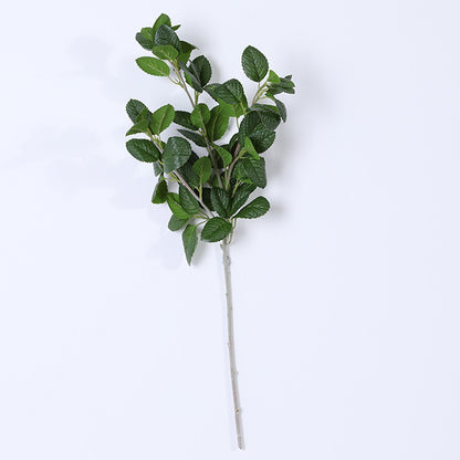 Chic Scandinavian Style Greenery Decor Accent - Artificial Bodhi Leaf and Bean Leaf Plant Arrangement for Stylish Home Decor