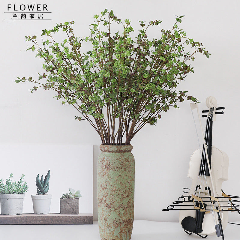 Realistic 3D Printed Fake Flowers - Lifelike Mosquito Grass Faux Plants for Home Decor, Perfect for Indoor Potted Arrangements