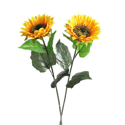 Lifelike Single-Stem Sunflower Artificial Flower – Perfect for Tabletop Decor, Living Room Accent, and Elegant Floral Arrangements