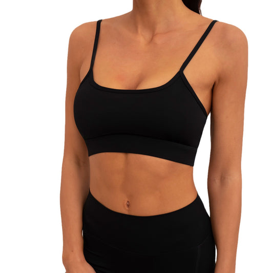 Strappy Sports Bra and Double Pocket Shorts Set for Yoga and Fitness Comfortable Breathable and Supportive Activewear for Enhanced Performance