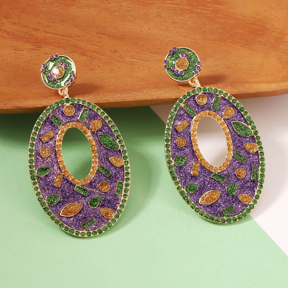 Chic Geometric Lightweight Luxury Earrings – Versatile Festival Accessory for Effortless Style