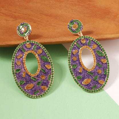 Chic Geometric Lightweight Luxury Earrings – Versatile Festival Accessory for Effortless Style