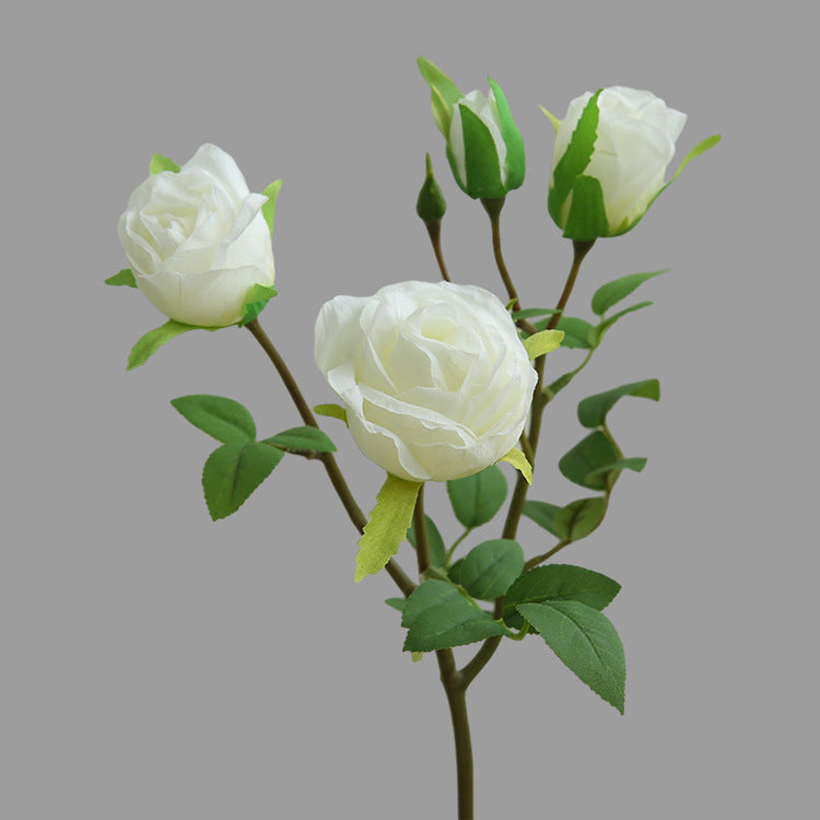 Elegant Faux Flowers: French Romantic Silk Roses for Home Decor - Perfect for Living Room Displays and Stunning Photo Props