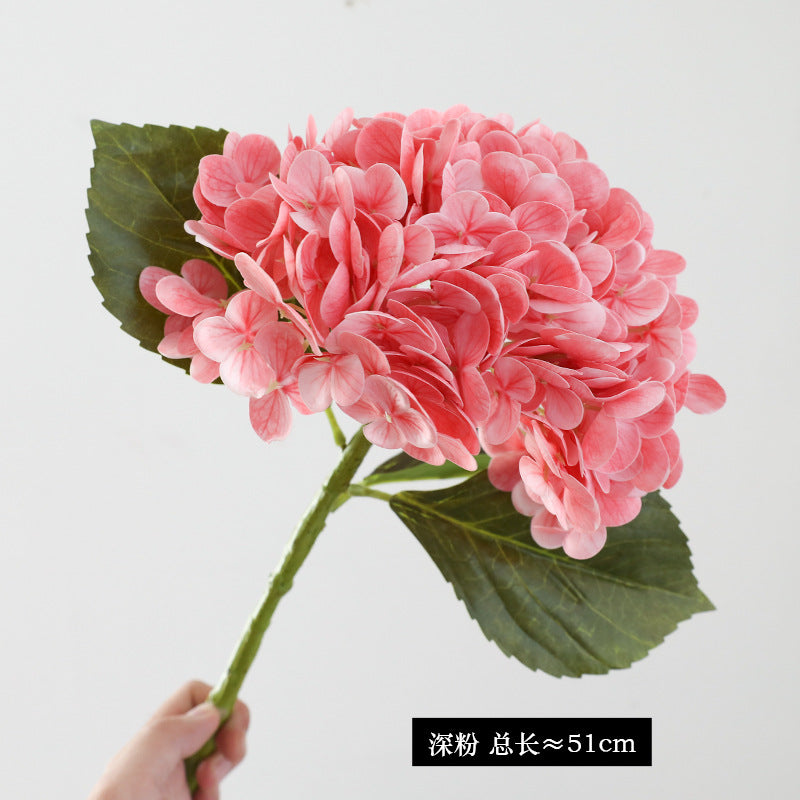 Realistic 3D Textured Hydrangea Artificial Flowers for Elegant Hotel Wedding Decor - Perfect for Event Styling and Floral Arrangements