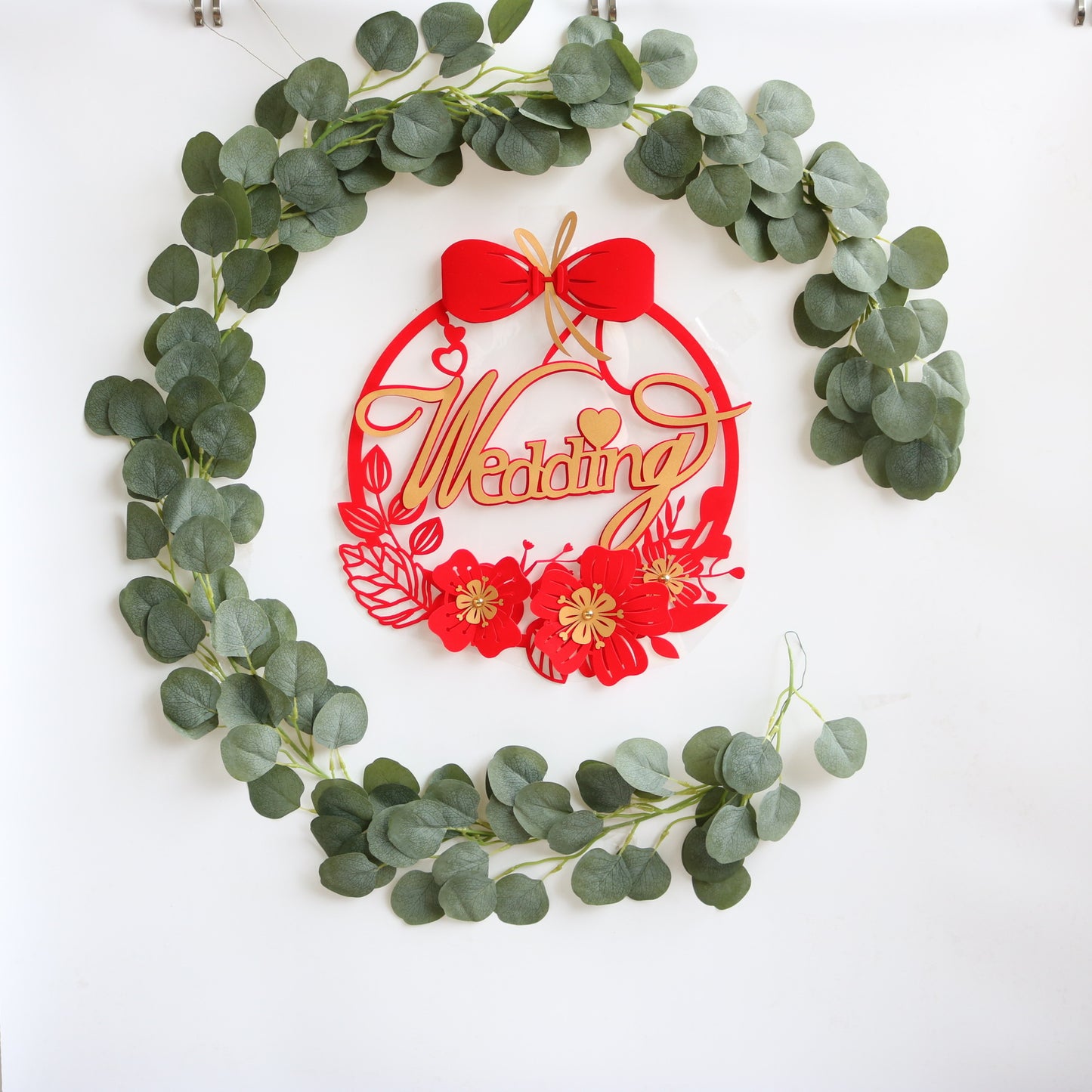 2-Meter Eucalyptus Leaf Vine for Baby's First Birthday Party Decoration and Wedding Decor – Perfect for Forest-Themed Events!