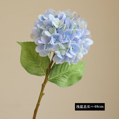 Luxurious Single Stem Silk Hydrangea –  Quality Faux Floral Home Decor for Elegant Interiors | Stylish and Realistic Artificial Flower Arrangement