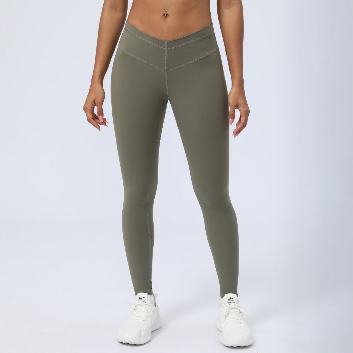 High Performance V Waist Yoga Pants for Women Ultra Stretch Fitness Leggings for Tummy Control and Butt Lifting 3 4 Length Activewear