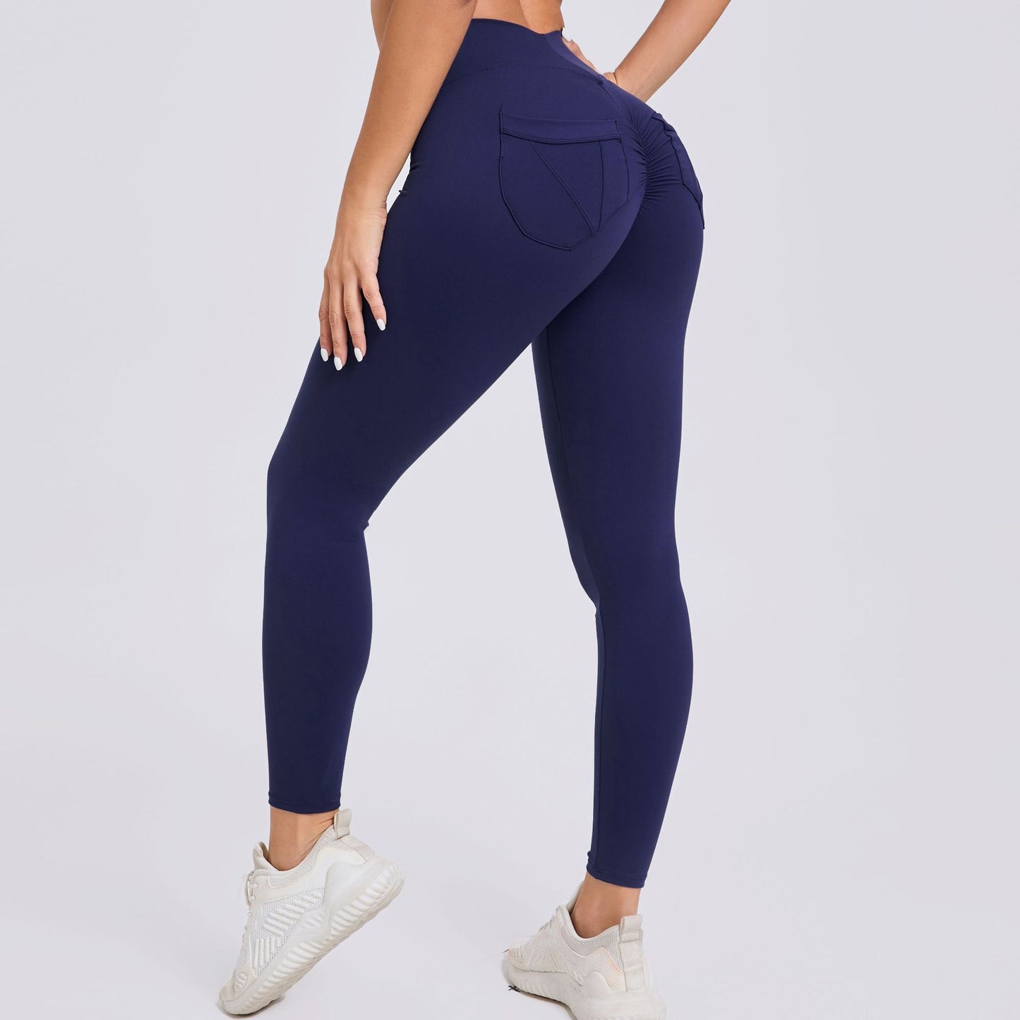 High Waisted Quick Dry Running Leggings with Breathable Pockets for Yoga Gym Workouts and Everyday Comfort