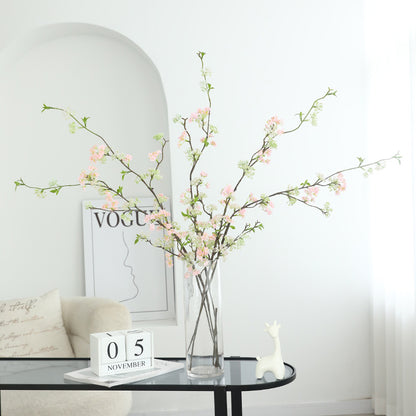 Elegant Long Branch Feel Snow Willow Artificial Flowers – Perfect for Zen Home Decor, Wedding Arrangements, and Sample Room Styling