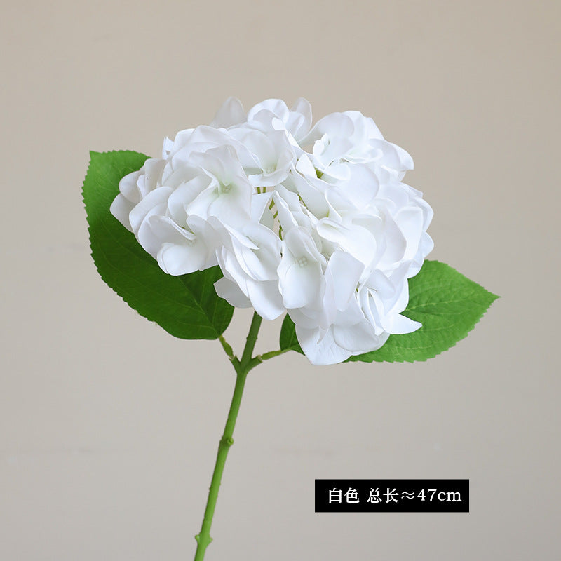 Realistic Quality Feel Hydrangea Faux Flower - Lifelike Decorative Piece for Living Rooms and Bedrooms, Perfect for Photography Props