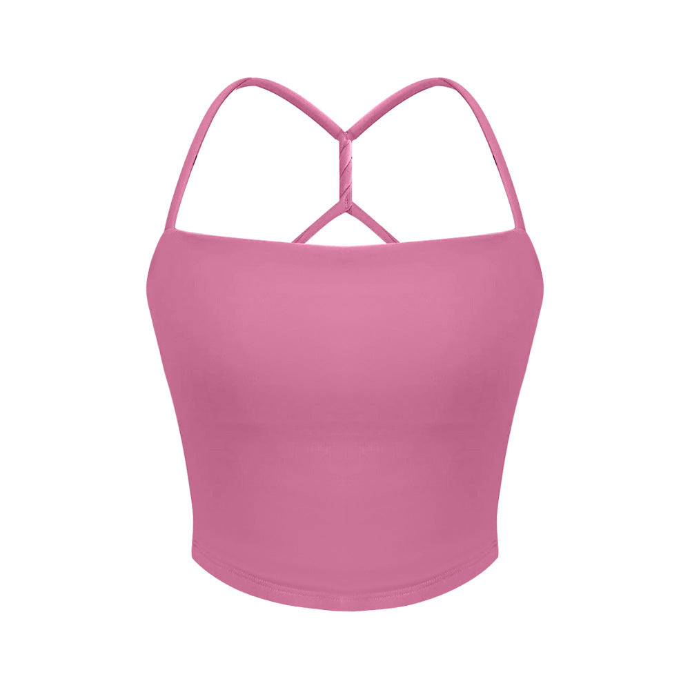 Women's Crisscross Sports Bra with Cloud Like Padding Adjustable Straps and Supportive Fit for Enhanced Shape and Comfort