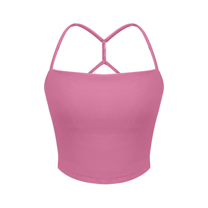 Women's Crisscross Sports Bra with Cloud Like Padding Adjustable Straps and Supportive Fit for Enhanced Shape and Comfort