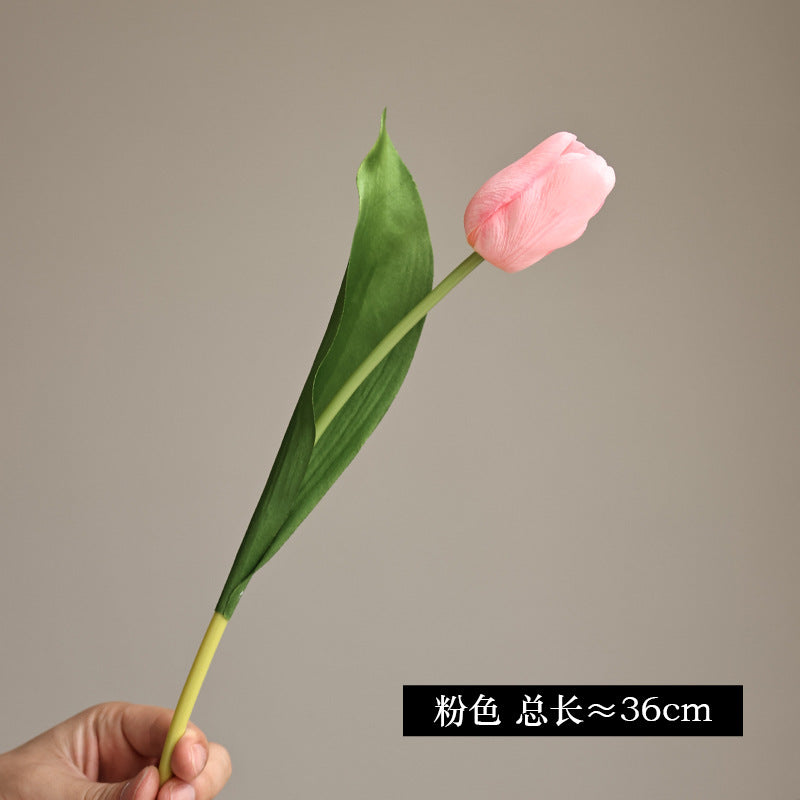 Realistic Touch Moisturizing Tulip Decoration - Ideal for Home Decor & Photography Props, Stunning Faux Floral Arrangement