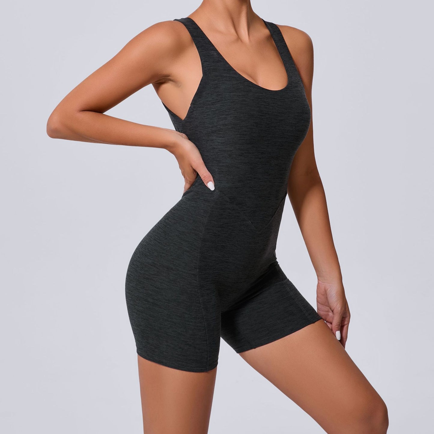 Hollow Back One Piece Yoga Jumpsuit for Women Slimming Butt Lifting Activewear for Fitness Performance