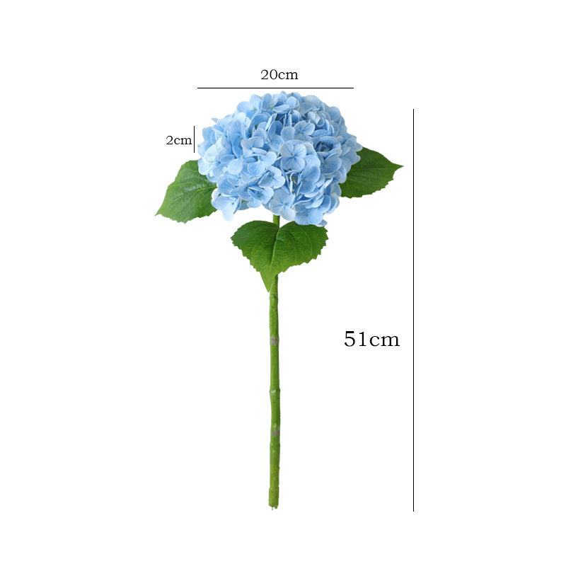 Realistic 3D Textured Hydrangea Artificial Flowers for Elegant Hotel Wedding Decor - Perfect for Event Styling and Floral Arrangements