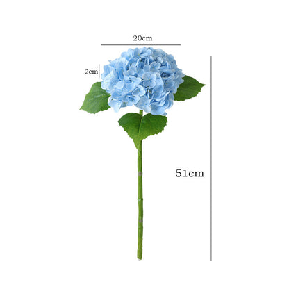 Realistic 3D Textured Hydrangea Artificial Flowers for Elegant Hotel Wedding Decor - Perfect for Event Styling and Floral Arrangements