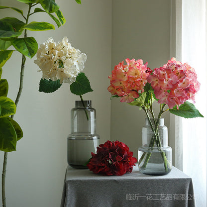 Lifelike Single Stem Large Hydrangea Flower - Perfect for Wedding Decor, Photography Props, Home Interior Styling, and Floral Arrangements