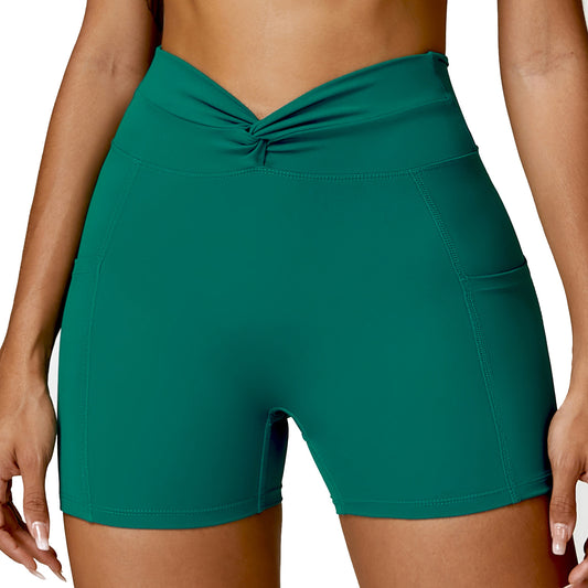 High Performance Yoga Shorts for Women and Comfortable Running Workout Shorts that Lift and Shape Model 8528