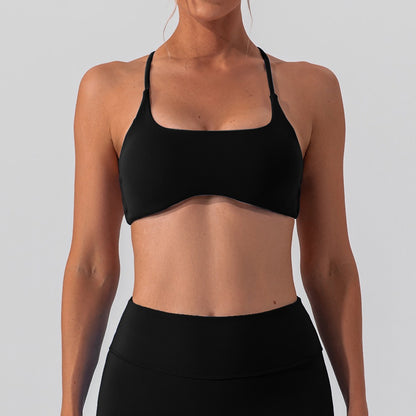 Women's Crossback Sports Bra Moisture Wicking Yoga and Running Top for Comfort and Support in Fitness