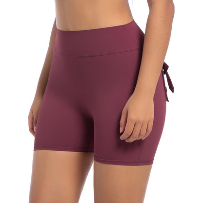 High Waisted Peach Cargo Shorts for Women Stretchy Butt Lifting Yoga and Running Fitness Shorts for Comfort and Style