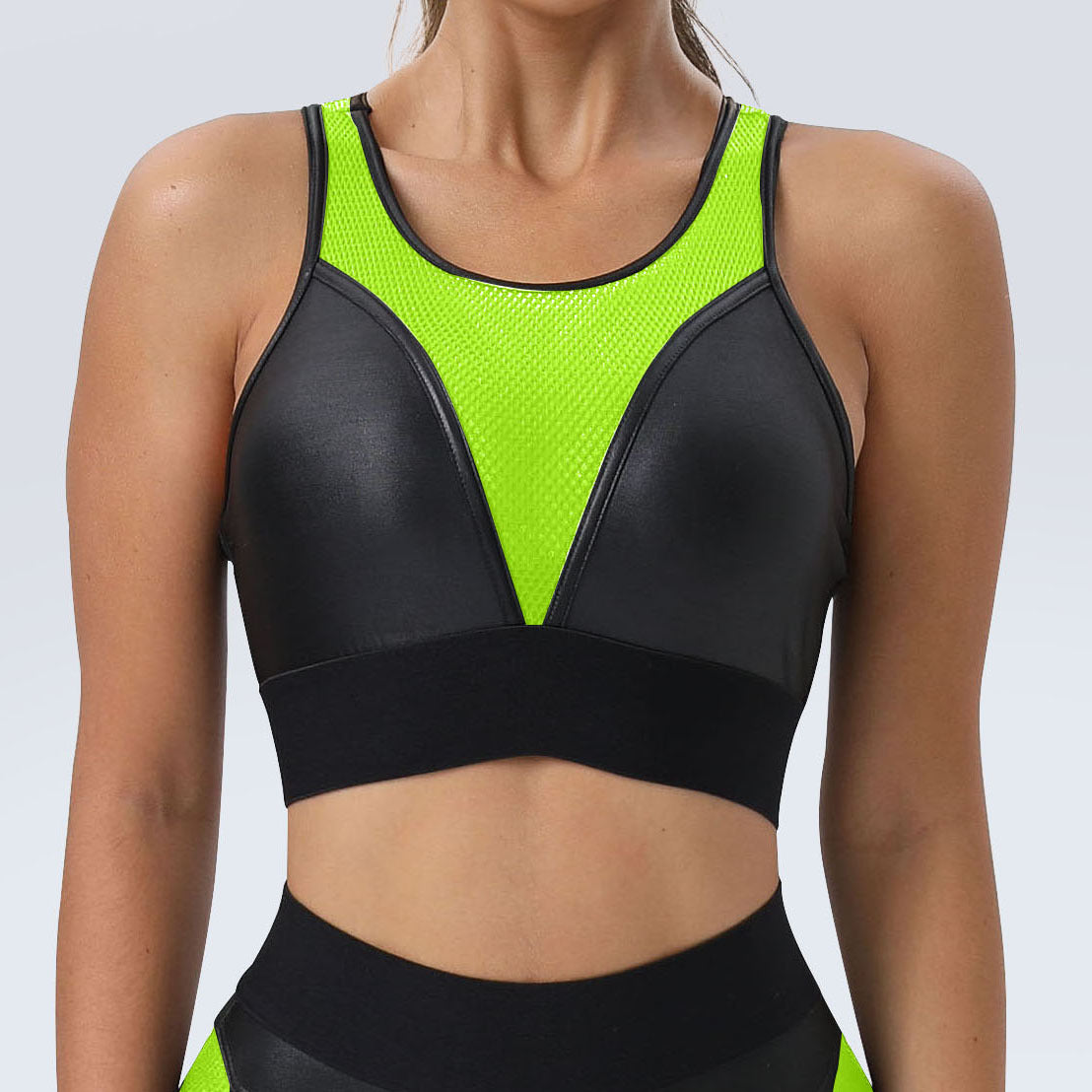 Tight Fitting Yoga Set High Support Sports Bra and Butt Enhancing Leggings for Comfort and Performance